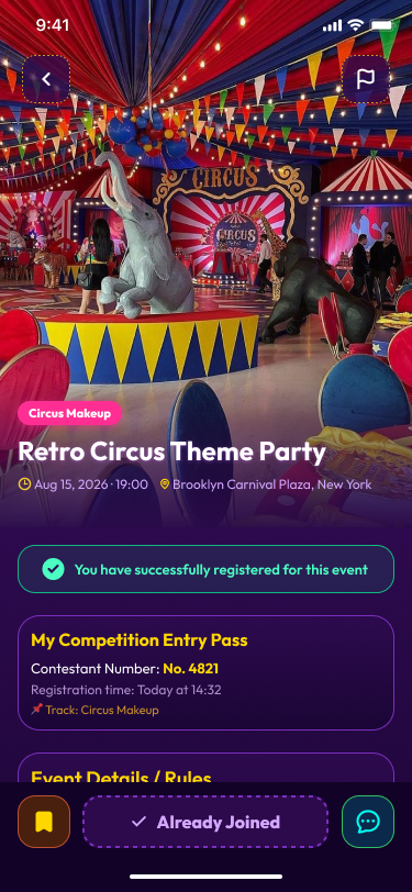 MonkPop registered event pass
